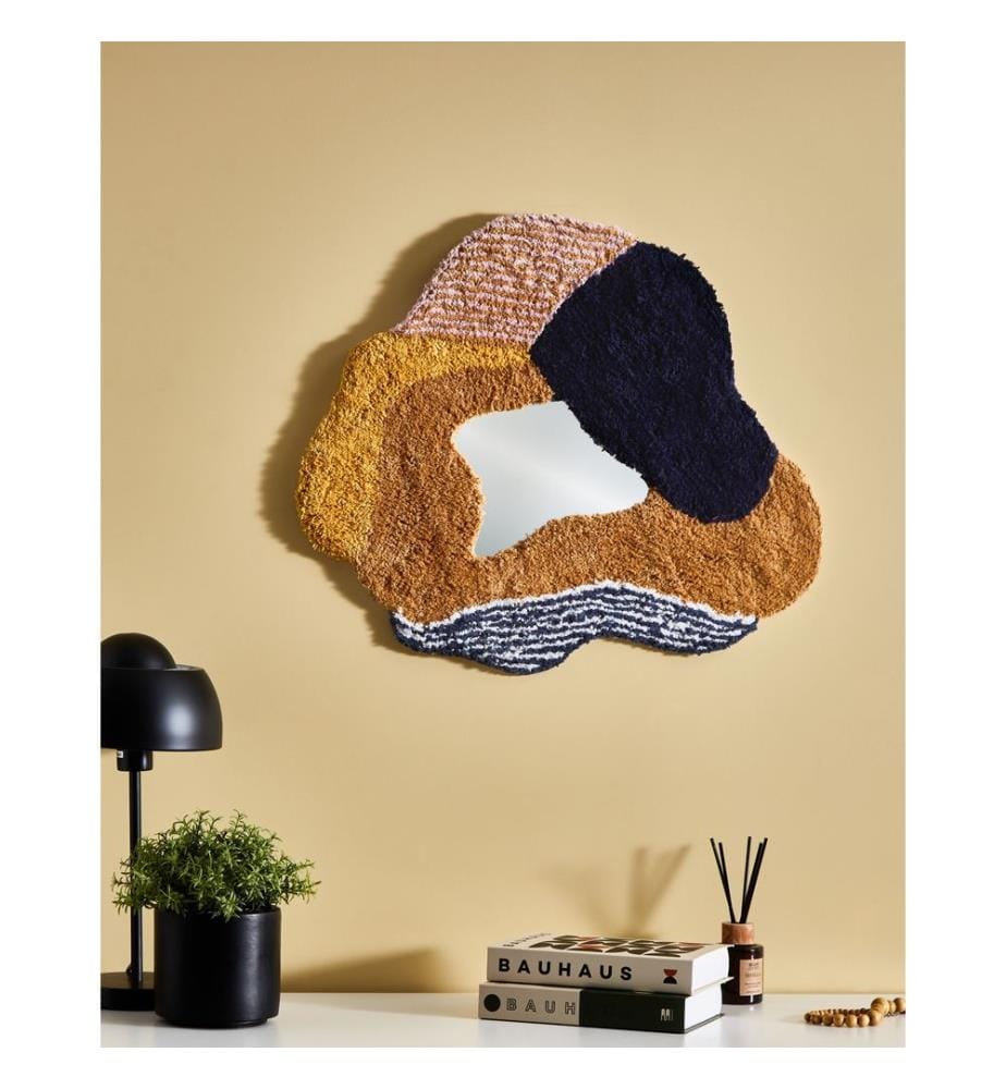 Miroir ABASZA 60 cm 62 cm Coton Multicolore