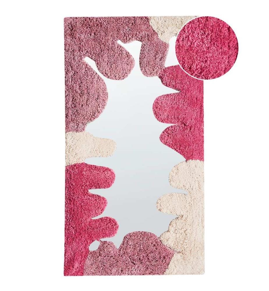 Miroir CAGERI 41 cm 75 cm Coton Rose