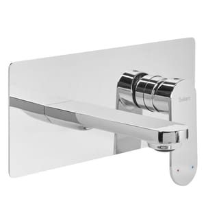 Wandmontierte Waschtischarmatur CHUNGARA Messing Silber