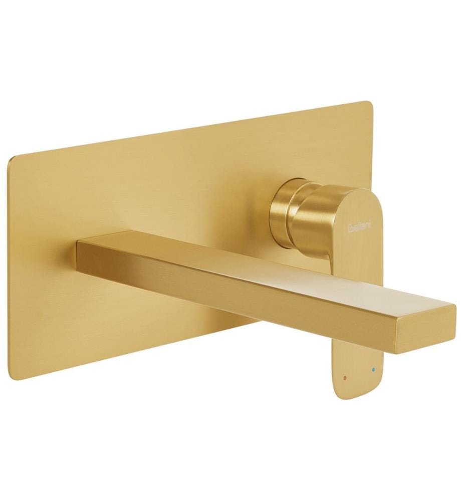rubinetto miscelatore da parete per lavabo DICHATO Ottone Oro