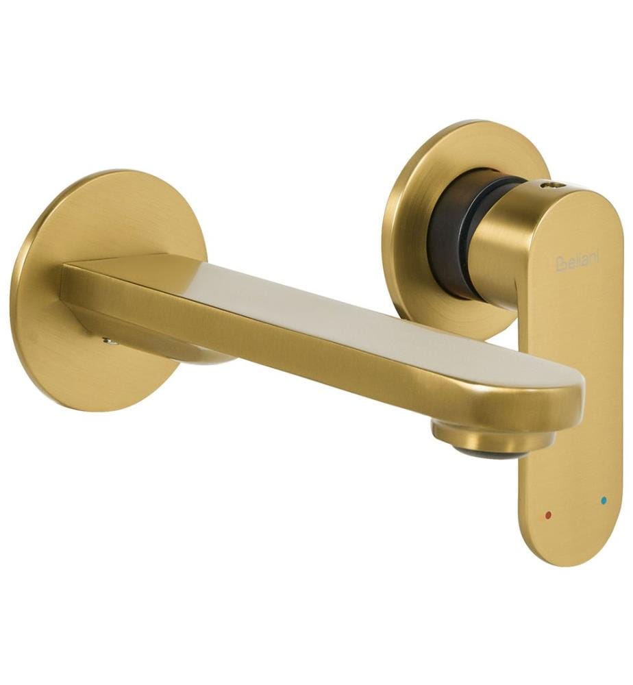 rubinetto miscelatore da parete per lavabo GUATAVIA Ottone Oro