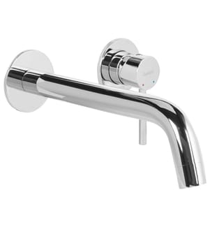 Wandmontierte Waschtischarmatur TRAFUL Messing Silber