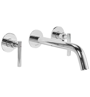 Wandmontierte Waschtischarmatur ISHINCA Messing Silber