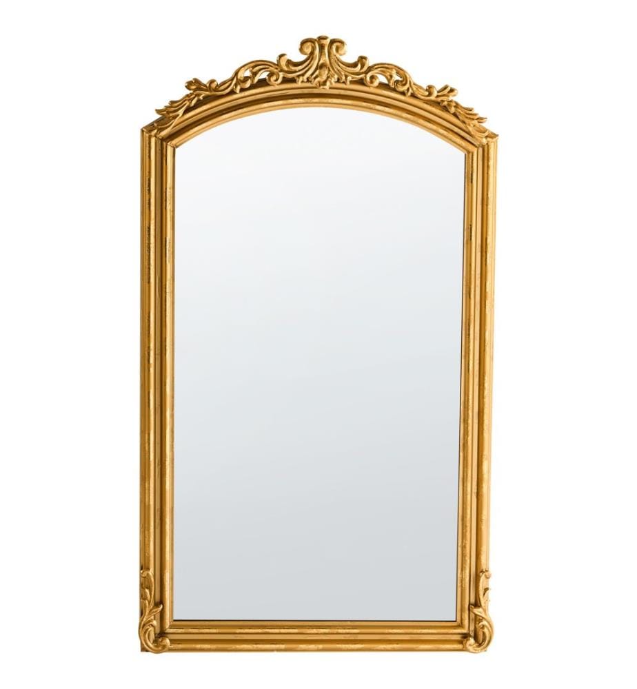 Wandspiegel GORGES 55 cm 96 cm Metall Gold