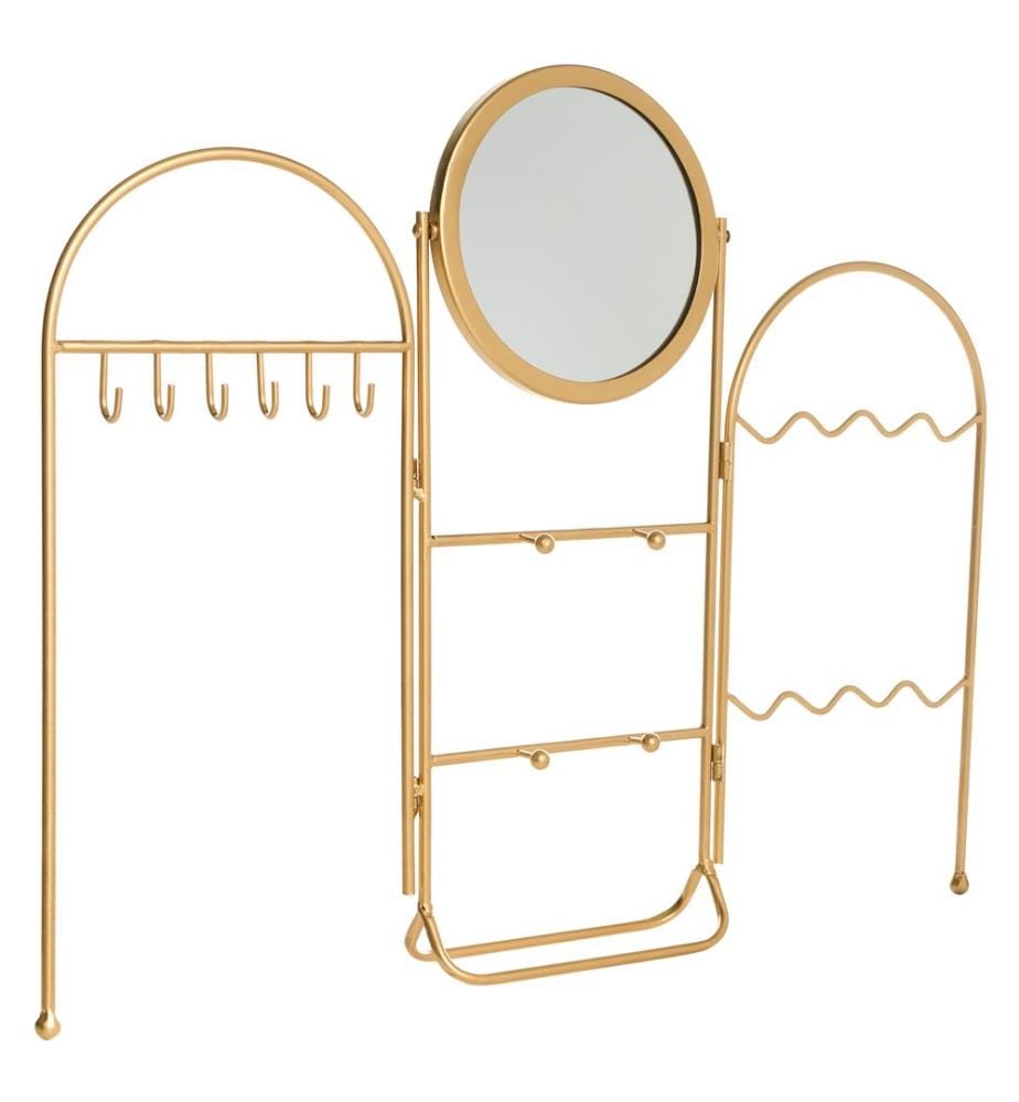 Porte-bijoux avec miroir PIROU Doré