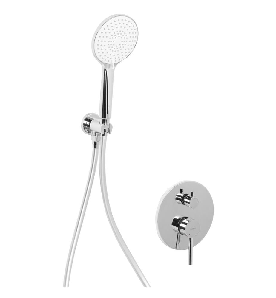 Einbau-Duschset mit Regendusche PUELO Silber