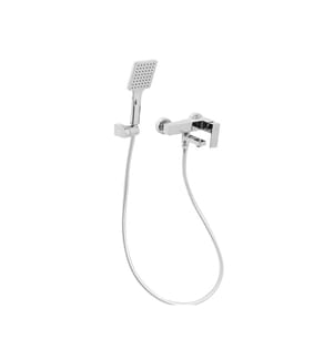Wandmontierte Bad-Dusch-Mischbatterie BALNEARIO Silber