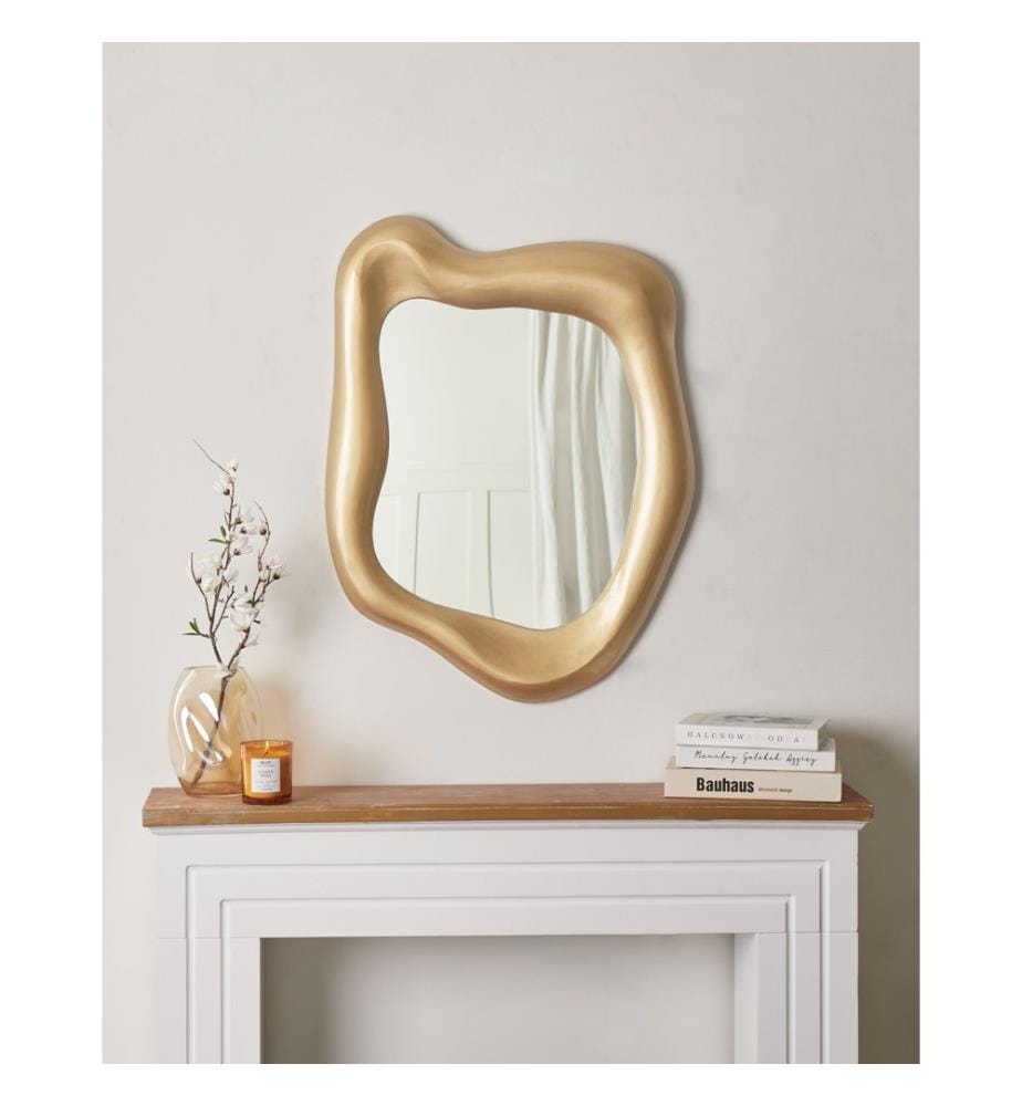 Wall Mirror SANTEC 59 cm 77 cm Gold