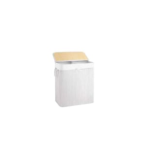 Songmics - Wäschekorb  mit Deckel 100 l, Weiss
