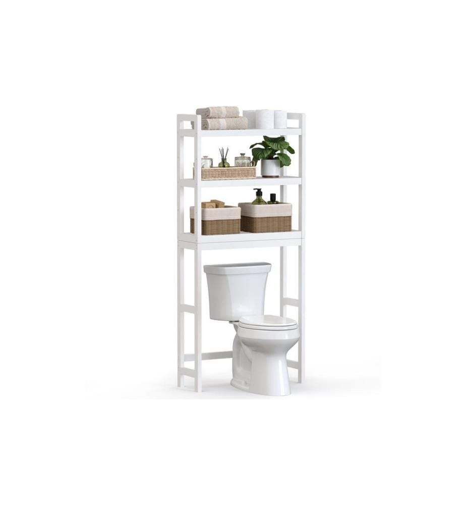 Songmics - Badezimmerregal 163 x 63 cm, Weiss
