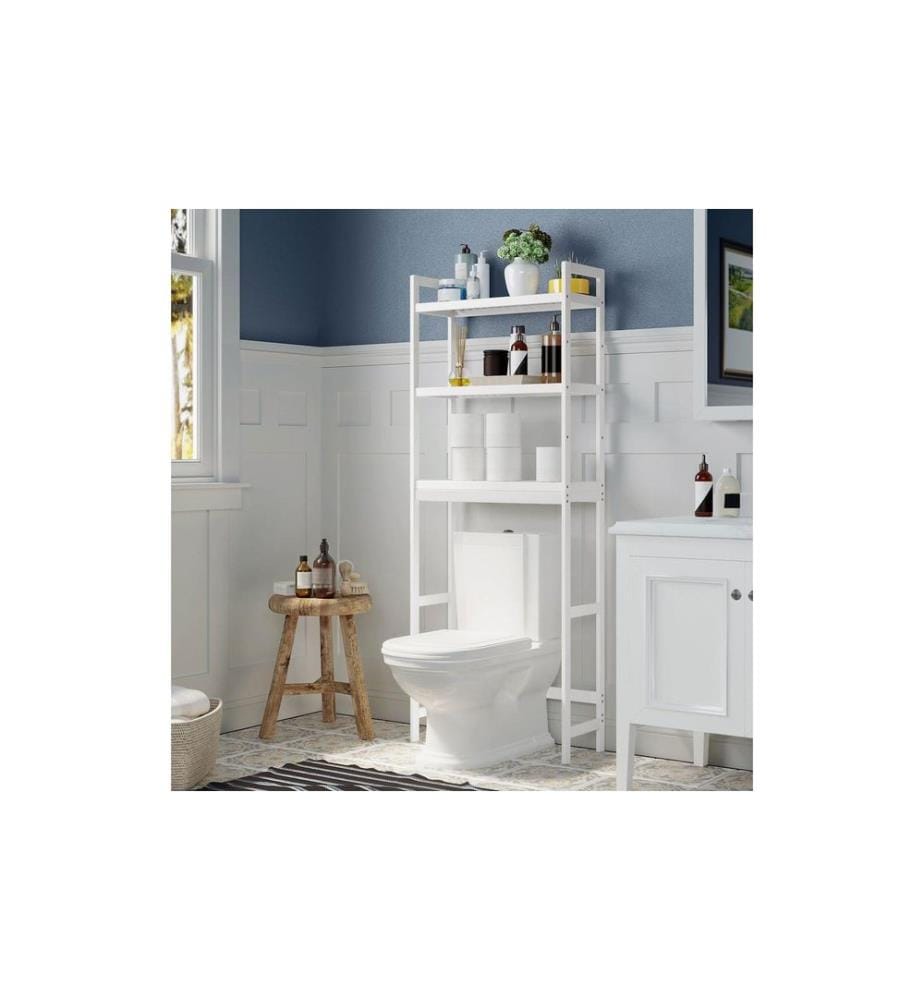 Songmics - Badezimmerregal 163 x 63 cm, Weiss