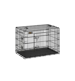 Feandrea - Hundekäfig mit 2 Türen, 92.5 x 57.5 x 64 cm, Schwarz