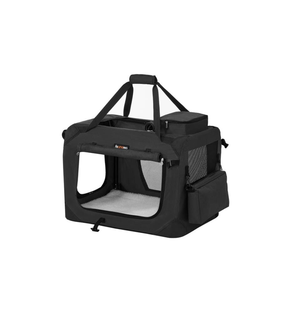 Feandrea - Boîte de transport Animal de compagnie, M, noir