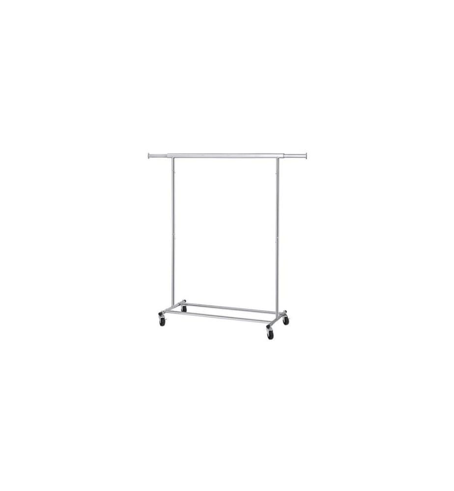 Songmics - Porte-manteau Chromé 160 cm, Argenté