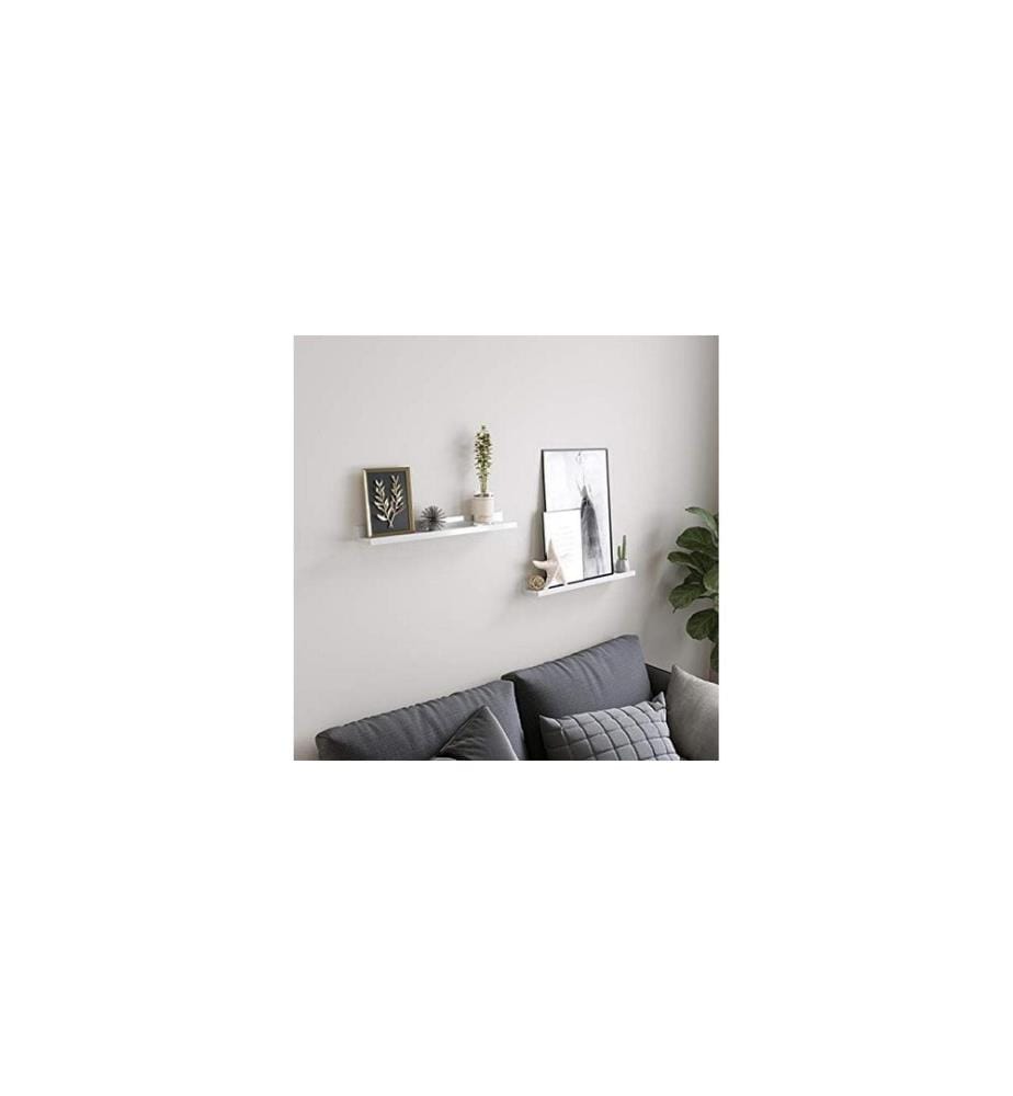 Songmics - Étagère murale Set de 2 pièces, Blanc