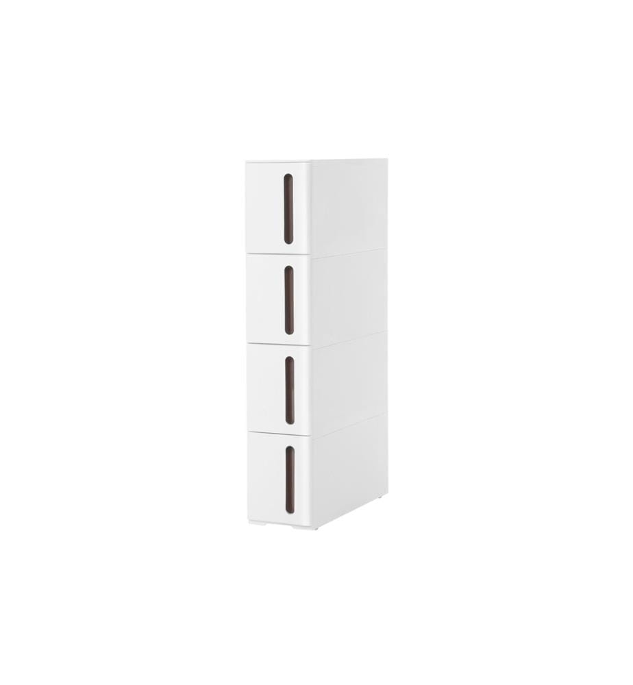 Songmics - Commode avec 4 tiroirs, Blanc
