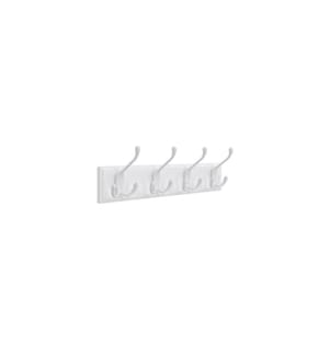 Songmics - Garderobe mit 4 Haken 40 cm x 11 cm, Weiss