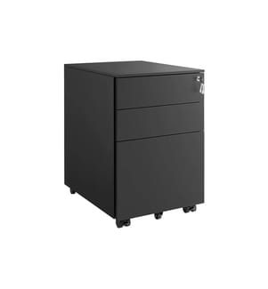 Songmics - Rollcontainer, 39.0 x 52.0 x 60.0 cm, Schwarz