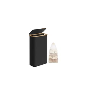 Songmics - Wäschekorb  65 l, Schwarz