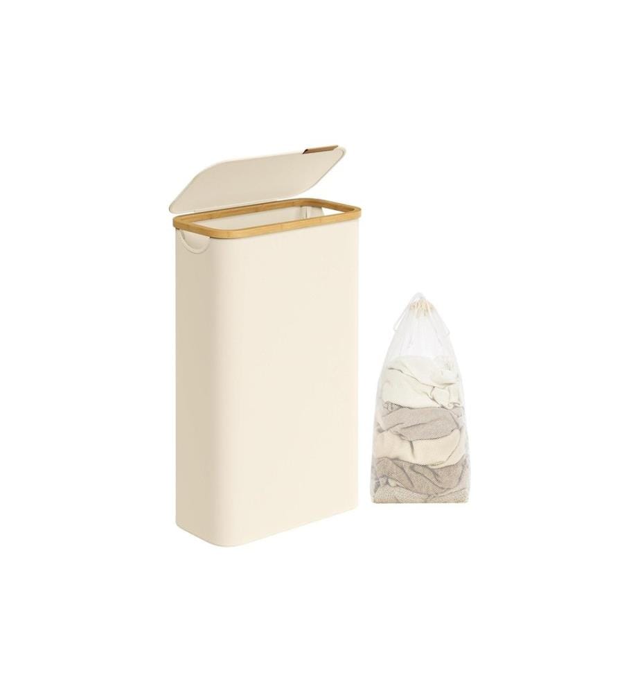 Songmics - Wäschekorb  65 l, Beige