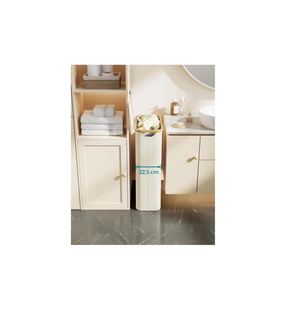 Songmics - Wäschekorb  65 l, Beige