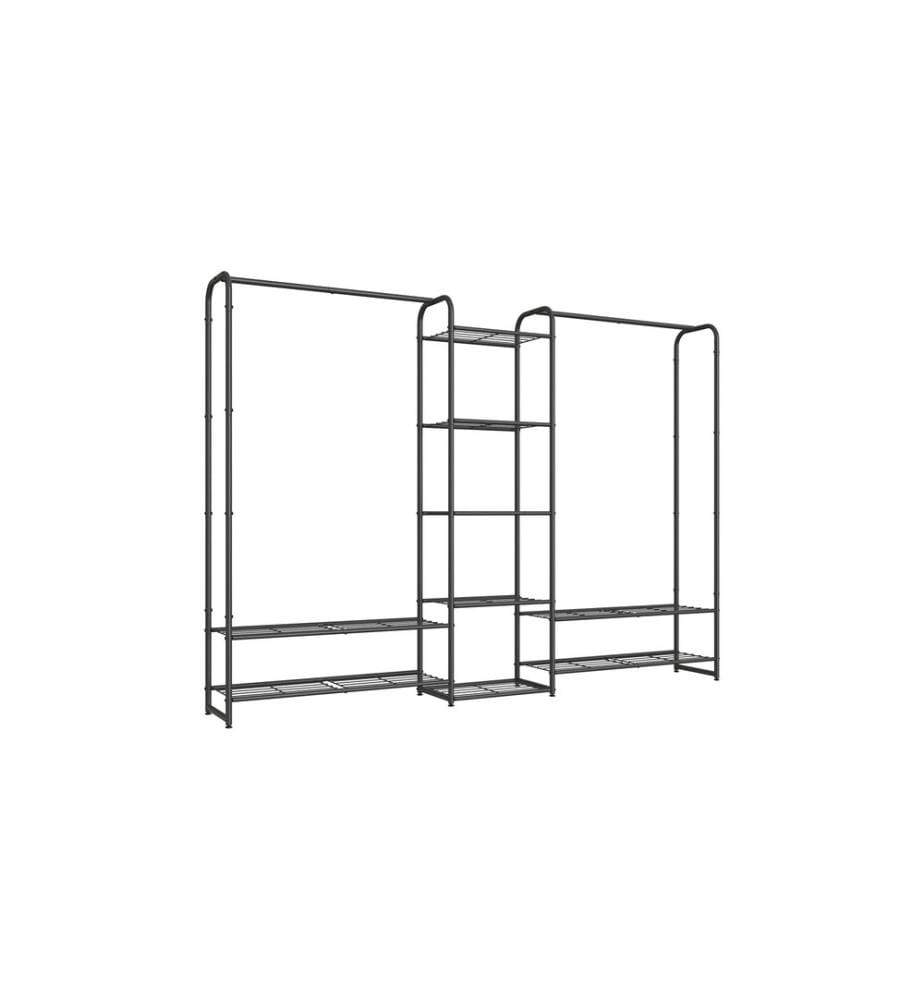 Songmics - Garderobenständer 182.4 x 29 x 158.4 cm, Schwarz