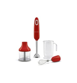 SMEG - Stabmixer HBF03 WhEU Rot