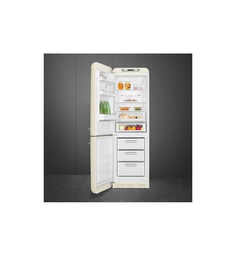 SMEG - Kühl-Gefrierkombination FAB32LCR6 Crème, Links
