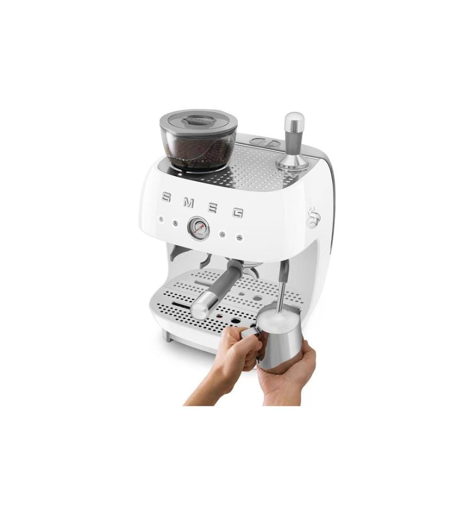 SMEG - Siebträgermaschine 50's Style EGF03WHEU Weiss