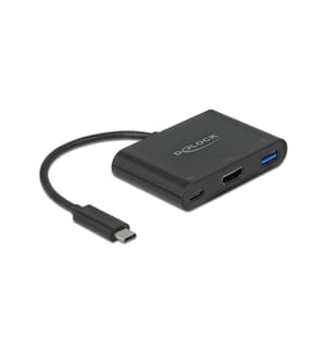 DELOCK - Multiadapter USB Type-C - HDMI, USB3.0-A, USB-C-PD schwarz