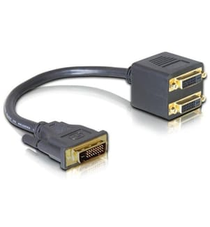 DELOCK - 2-Port Signalsplitter DVI-D - DVI-D