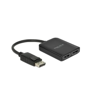 DELOCK - 2-Port Signalsplitter DisplayPort, MST support