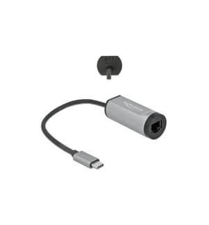 DELOCK - Netzwerk-Adapter Gigabit LAN mit Power Delivery USB Typ-C