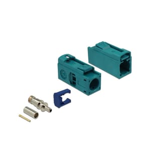 DELOCK - Antennenadapter zum Crimpen FAKRA Z Buchse (f) - Offen Offen