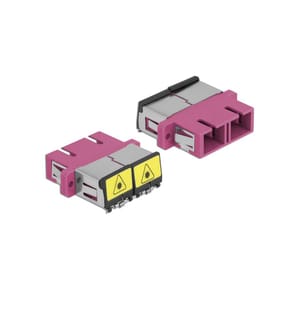 DELOCK - LWL-Kupplung 1 Stück Multimode SC – SC, OM4, Duplex