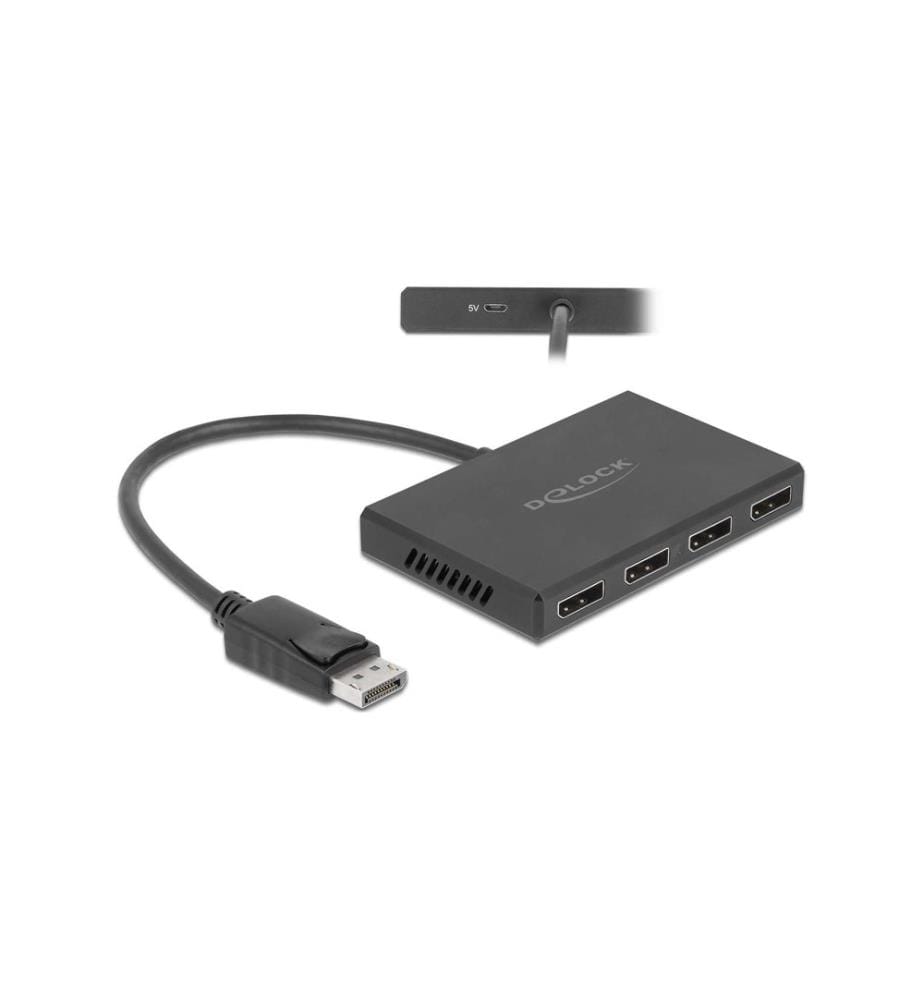 DELOCK - 4-Port Signalsplitter Displayport, 4K/60Hz