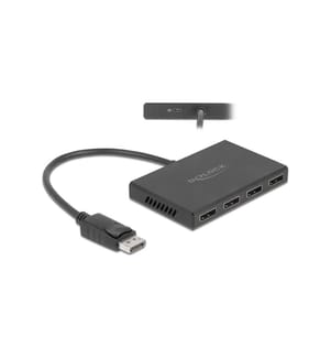 DELOCK - 4-Port Signalsplitter Displayport, 4K/60Hz