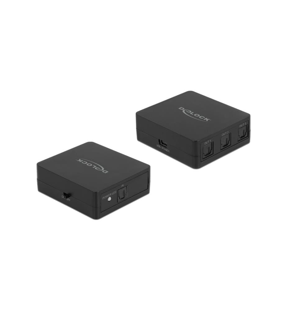 DELOCK - Umschalter Toslink Splitter 1 In 3 Out Toslink