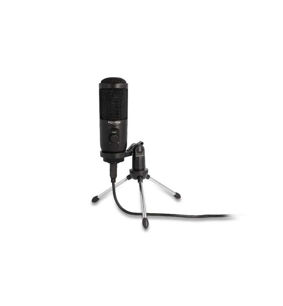 DELOCK - Kondensatormikrofon USB mit Ständer