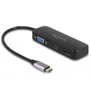 DELOCK - Multiadapter 64156 USB-C – DP/HDMI/VGA