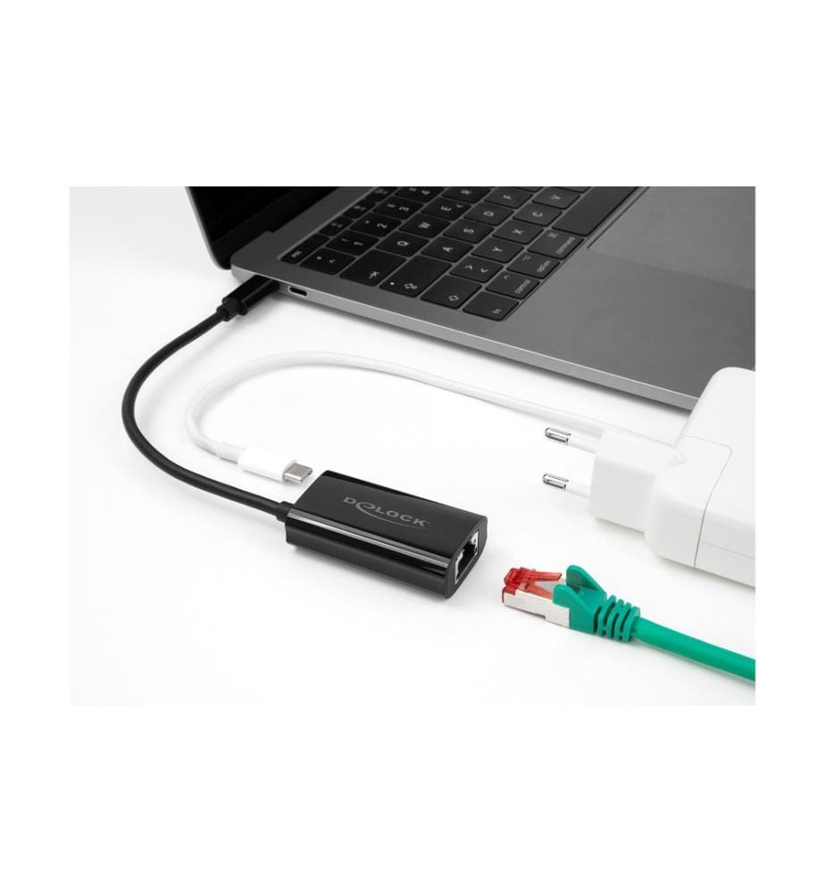 DELOCK - Netzwerk-Adapter Gigabit mit Power Delivery 100 W USB Typ-C
