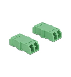 DELOCK - Accouplement à fibre optique 4 pièces Singlemode LC – LC, OS2, Duplex