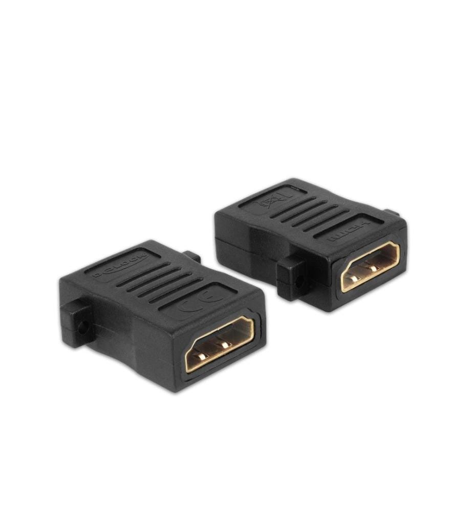 DELOCK - Adapter HDMI - HDMI, mit Schraubanschluss, 1 Stück