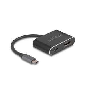 DELOCK - Adapter 8K/60Hz USB Type-C - HDMI/USB Type-C