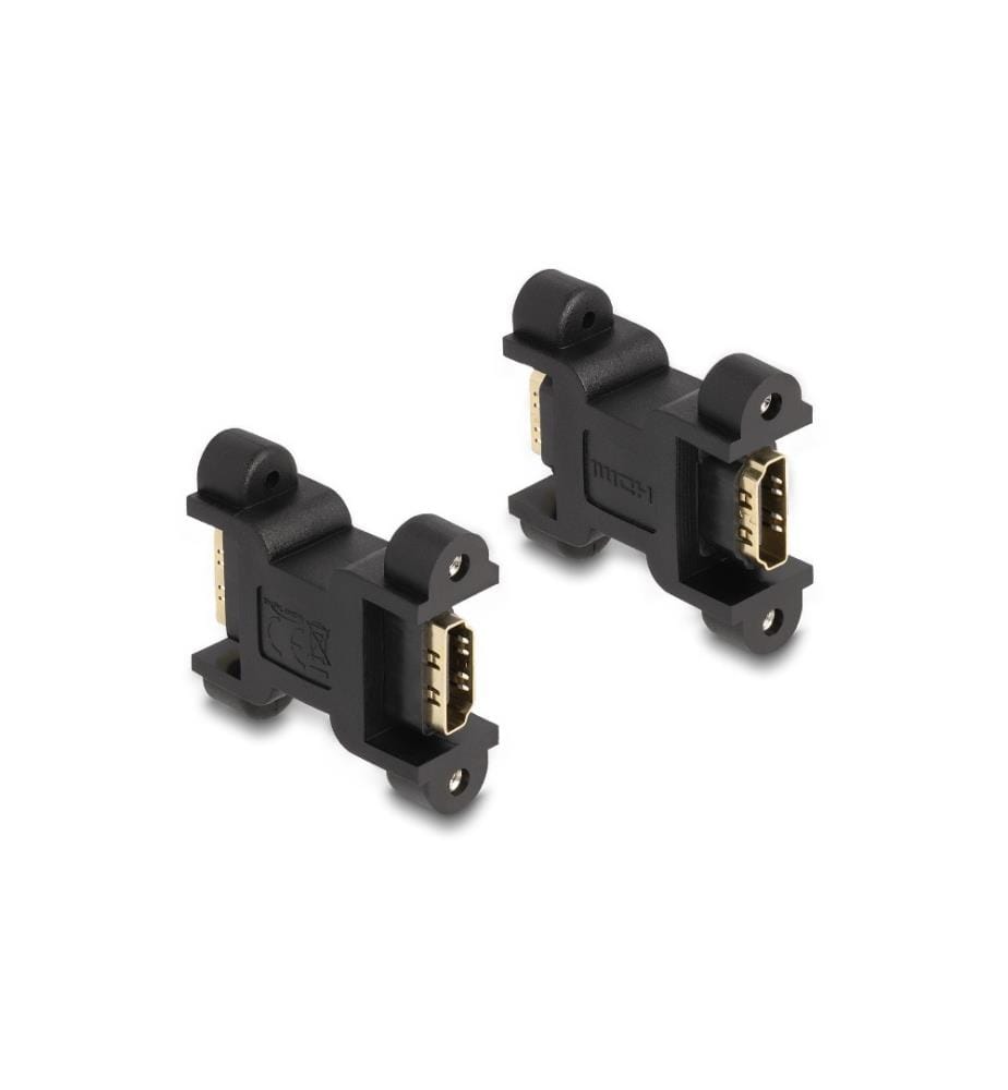 DELOCK - Adapter mit Schraubanschluss HDMI - HDMI