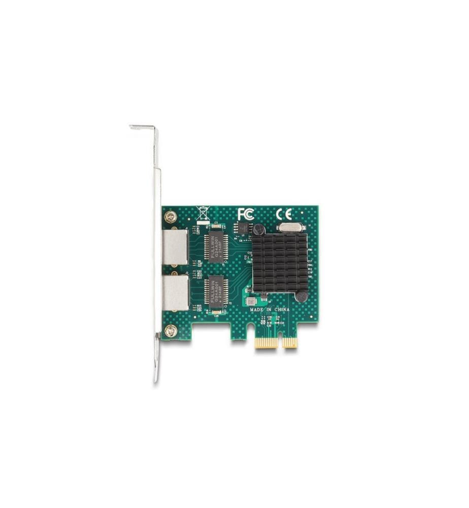 DELOCK - Netzwerkkarte 2x RJ45 Gigabit, PCI-Express x1