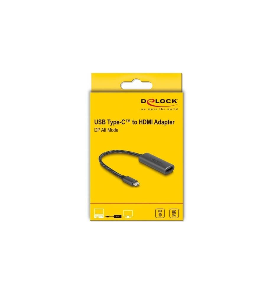 DELOCK - Adapter 8K HDMI - USB Type-C
