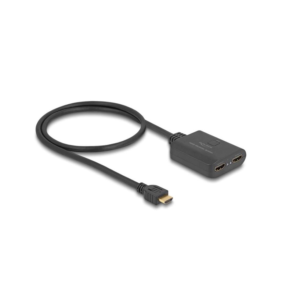 DELOCK - 2-Port Signalsplitter HDMI – HDMI 4K 60 Hz mit Downscaler