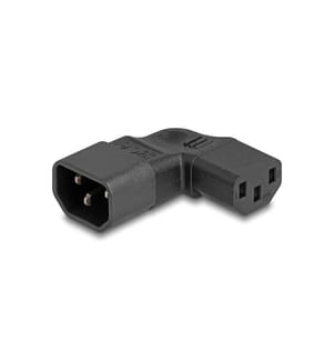 DELOCK - Adapterstecker IEC60320 C13 - C14, gewinkelt L/R