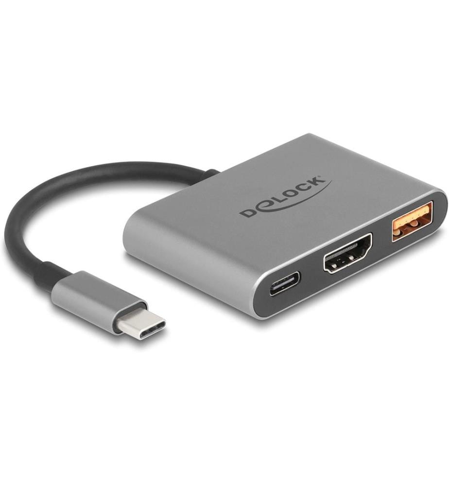 DELOCK - Adapter USB Type-C - HDMI/USB 3.0/USB Type-C